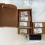 6 Matt Black Edge Pull Solid Brass Draw Handles Image 4