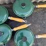 Vintage cast iron Le Creucet style saucepan set X4 Image 4