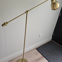 Ikea BAROMETER floor/reading lamp, brass-colour
