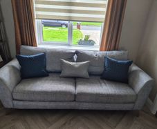 Libby Grey fabric 3+2 seater sofa