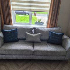 Libby Grey fabric 3+2 seater sofa