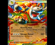 Mega Camerupt EX 022/132 Half Art Double Rare Holo Mega Evolution Base Set Pokemon Card