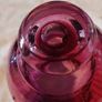 Heavy footed cranberry bowl Image 8