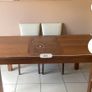 Extending 6 Seater Dining Table - Dark Oak + 6 dining chairs Image 3