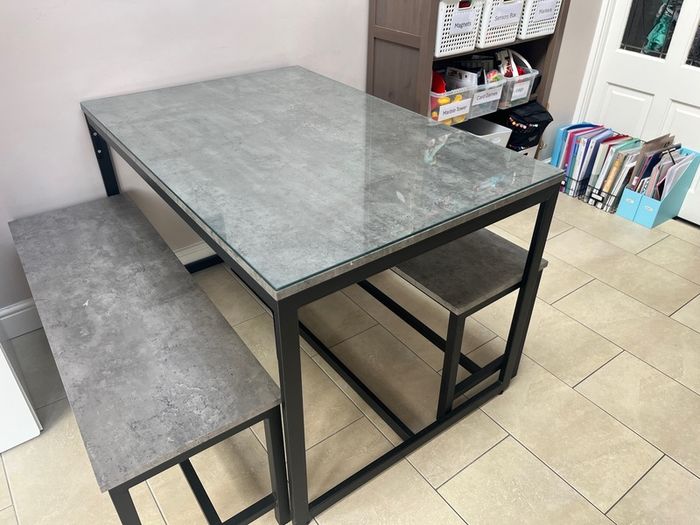 table and chairs