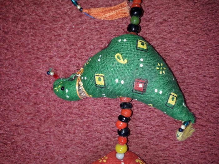 Stuffed Birds on a Hanging String Ornament / Decoration