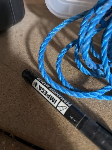 Nylon rope 6 &12 mm about 10 meters long