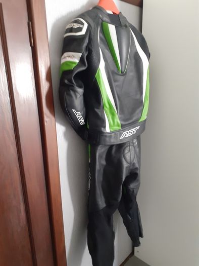 RST TracTech Evo 4 Two Piece Leather Suit Kawasaki Ninja Green (not Alpinestars Furygan Dainese)