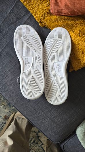 Puma Smash Nubuck Grey Trainers - Excellent Condition
