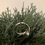 New Ladies Sterling Silver with Cubic Zirconia Knot Ring Image 3
