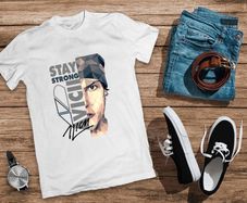 Avicii Dj t-shirt Avicii stay strong t-shirt with Avicii signature autograph t-shirt perfect gift present idea for man t-shirt top tee shirt