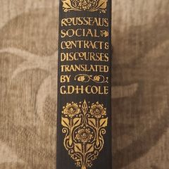 Rousseau's Social Contract, Etc. Translated By G.d.h. Cole, Fellow Of Magdalen College, Oxford. 1932 Hardback In Good Condition. See Photos For Same.