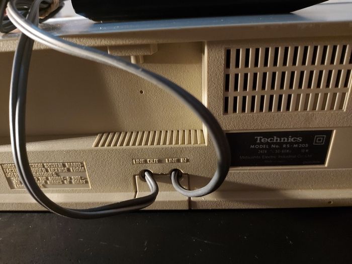 Technics FM-AM Stereo Tuner Model ST-3200, Technics Model No. RS-M205, Technics Stereo integrated Amplifier Model SU-3200, 3 parts of a Technics Music System, No phonograph or Speakers