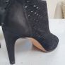 VIA SPIGA black leather suede open-toe high heels Sz 41 (Fit 7-7.5UK) - Rrp 125 (New) Image 4