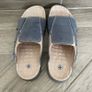 Vintage Dr Martens 8B10 Blue Nubuck Leather Slides Sandals Chunky Y2K 90s Size UK7 Image 4
