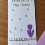 Birthday card - flower (handmade) Image 3