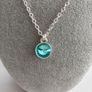 Silver Plated Crystal Necklace Image 3