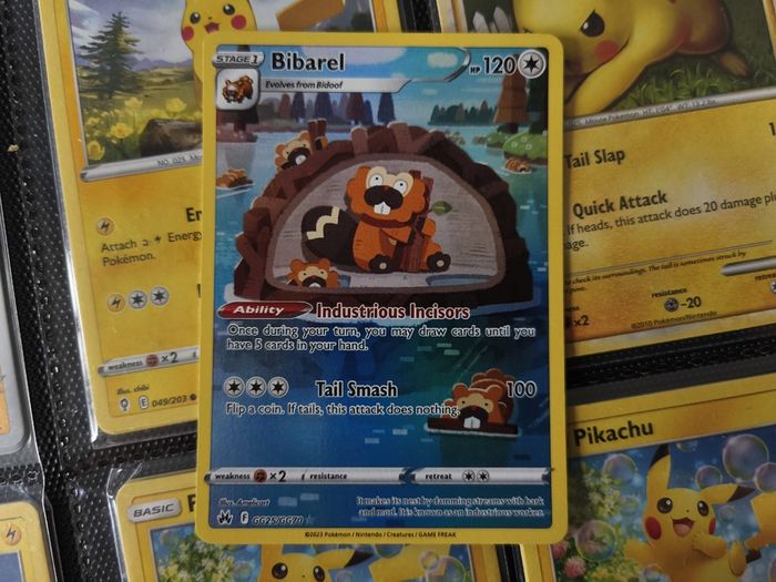 Bibarel ! Illustration Rare ! from Crown Zenith Set ! 2023 ! Pokemon Card !