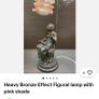 Vintage Lamp, shade damage Image 9