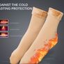 Brand New 5 Pairs 's Thermal Winter Socks, Beige/Black Image 5