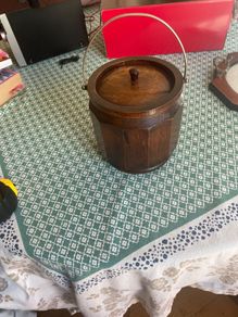 antique biscuit barrel