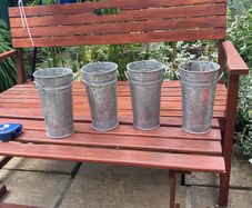 Galvanised planters