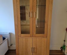 Solid Oak Display Unit