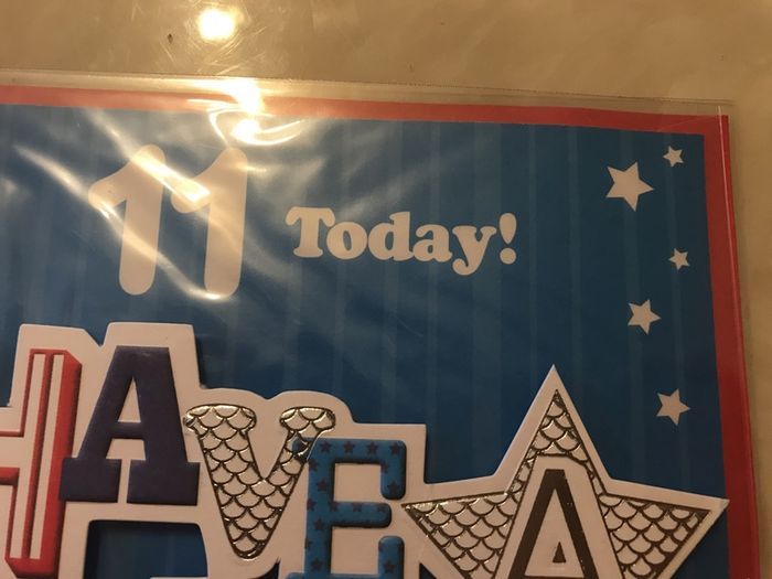 11 th birthday card