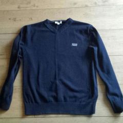 Boss navy jumper size 12xs (10 - 12 years approx)