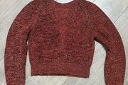 givenchy crop sweater jumper melange rusty size small