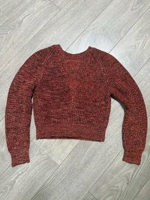 givenchy crop sweater jumper melange rusty size small