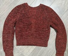 givenchy crop sweater jumper melange rusty size small