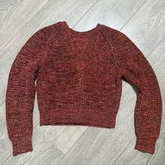 givenchy crop sweater jumper melange rusty size small