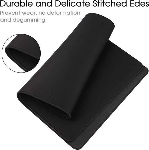 Mouse mat/Large Mouse Pad 600 300 3 mm | XL mousepad | desk mat/Gaming Mouse pad | improved precision and speed | rubber base for stable grip on smooth surfaces | table pad(60 30 Black