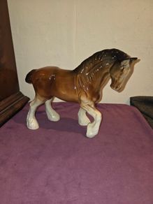 Vintage Sylvac Ceramic Shire Horse