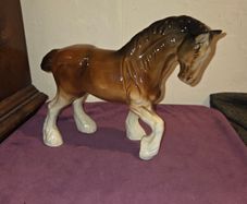 Vintage Sylvac Ceramic Shire Horse