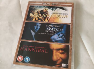Black Hawk Down, Hannibal & Someone Watch Over Me Dvd Boxset