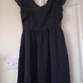 SHEIN Black Open Back Dress UK Size 8 Image 5