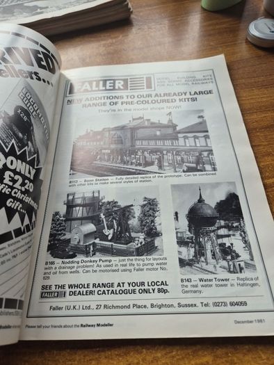Rare Find: Vintage Railway Modellier December 1981.