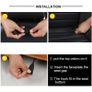 Leather Pad Bag Car Seat Back Organizer Foldable Table Tray Image 4