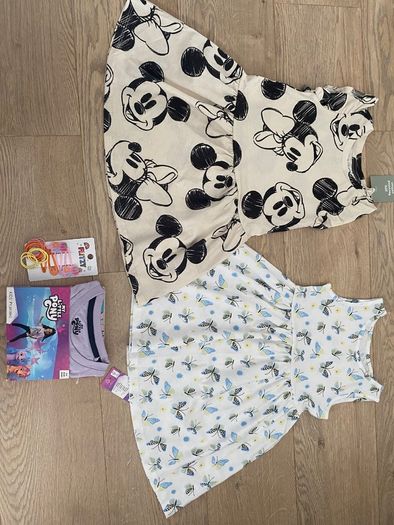 Girls dresses pyjamas and hair clips all brand new
