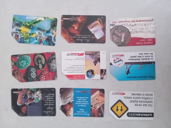 Call cards Italy and Greece. 99 cards
