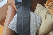 Boys grey Skinny leg trousers 12-13 M&amp;S