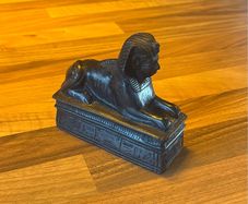 Vintage Carved Egyptian Sphinx Sculpture/Paperweight