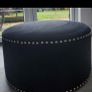 Black pouffe Image 4