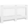 White MDF Radiator Cover Heating Cabinet 152 cm Image 2