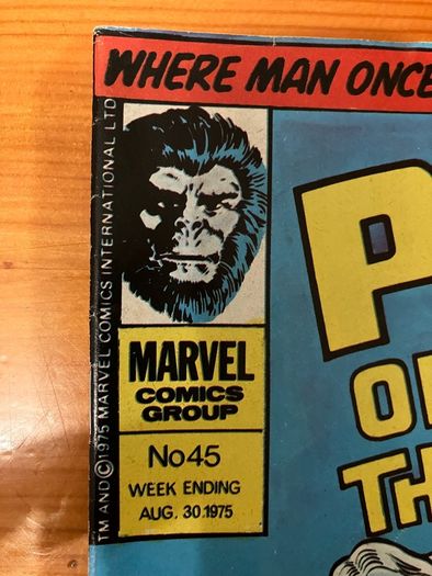 Comic: 'Planet Of The Apes' no. 45 / 1975