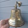 Antique Brass Hanging Wall Titanic Bell 1912  Hanging Nautical Wall Decor Image 6