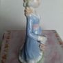 New vintage ornament blue/white girl Image 4