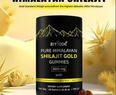 Pure Himalayan Gold Shilajit with Ashwagandha & Gokshura, 60 gummies